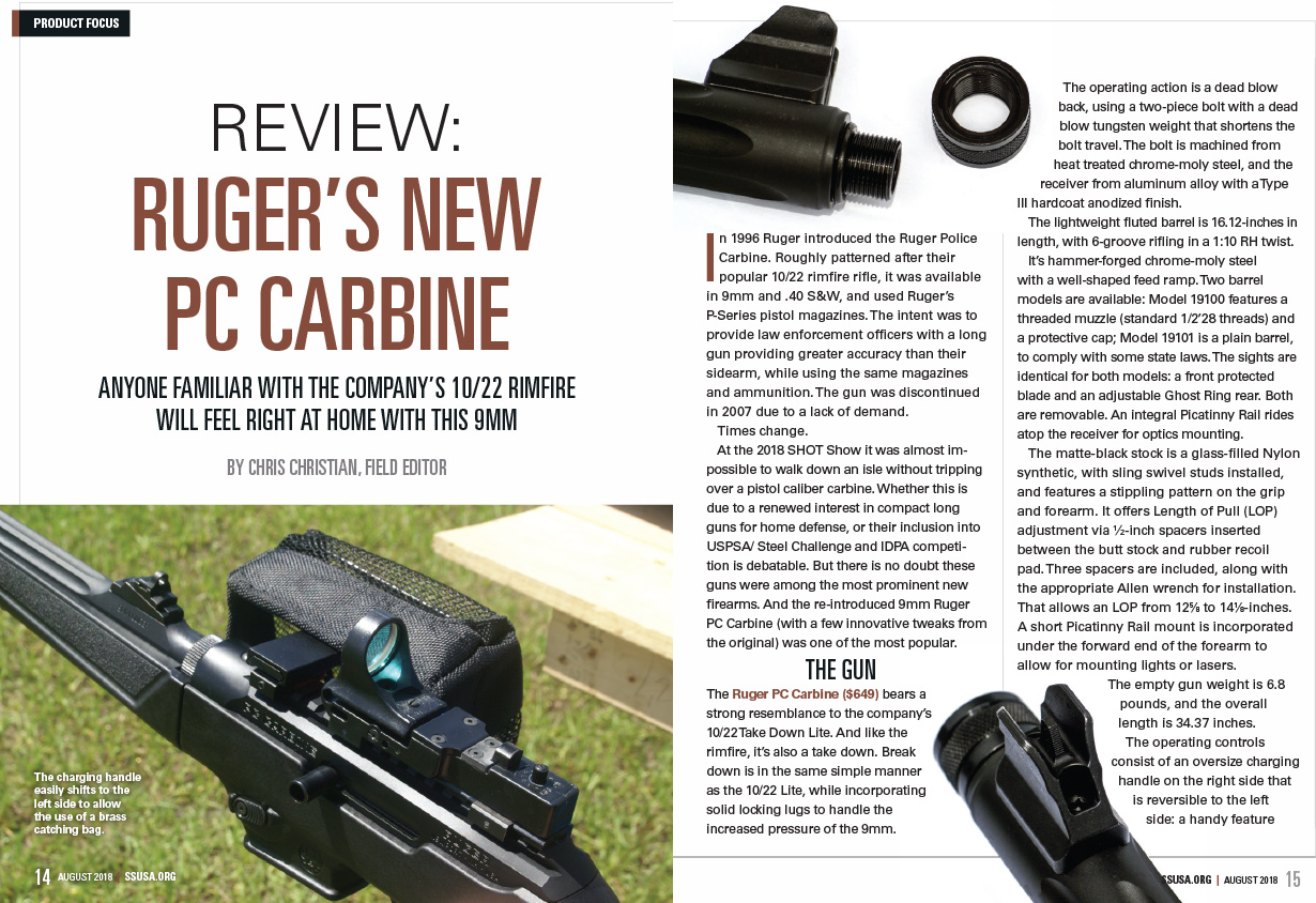 Review: Ruger PC 9mm Carbine | Shooting Sports USA