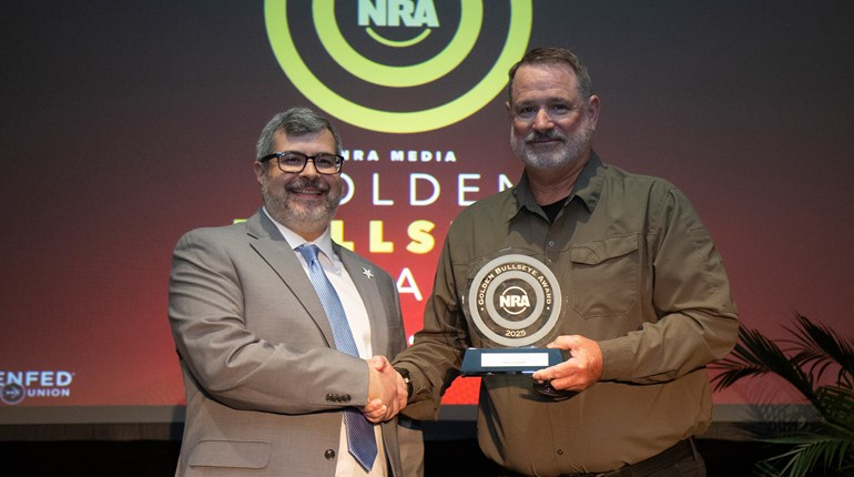 Springfield Armory’s Rob Leatham Receives Inaugural NRA Golden Bullseye Competitor Award At NRA Annual Meeting | An NRA Shooting Sports Journal