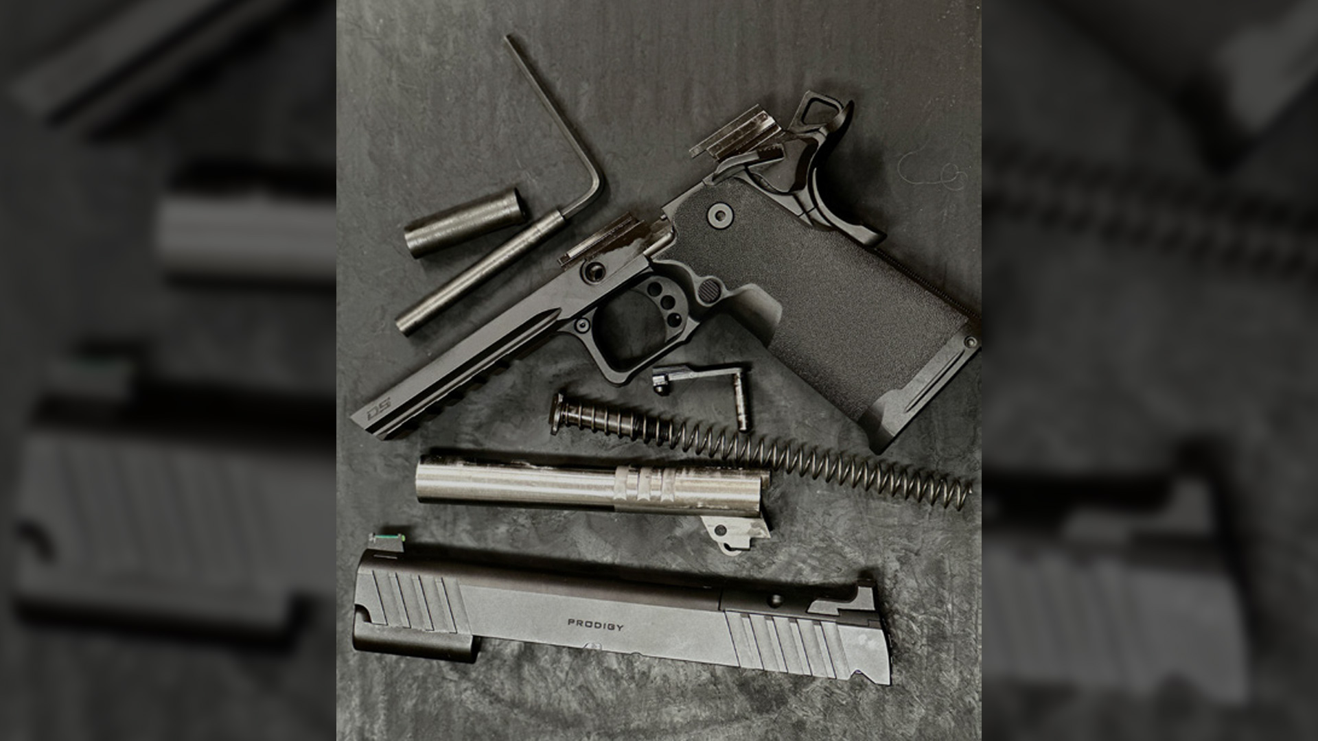 Disassembled Springfield Armory Prodigy