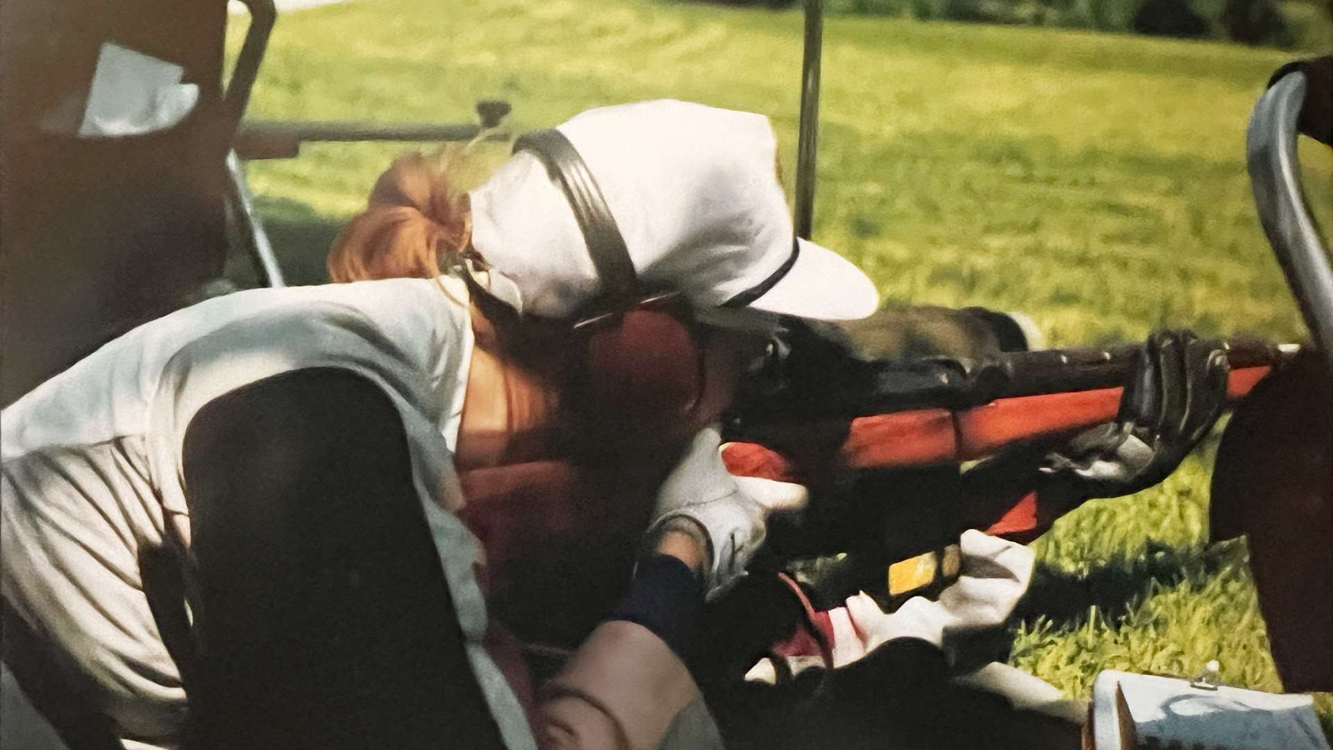 Janet Tomsyn Raab at 1994 National Matches with rifle prone