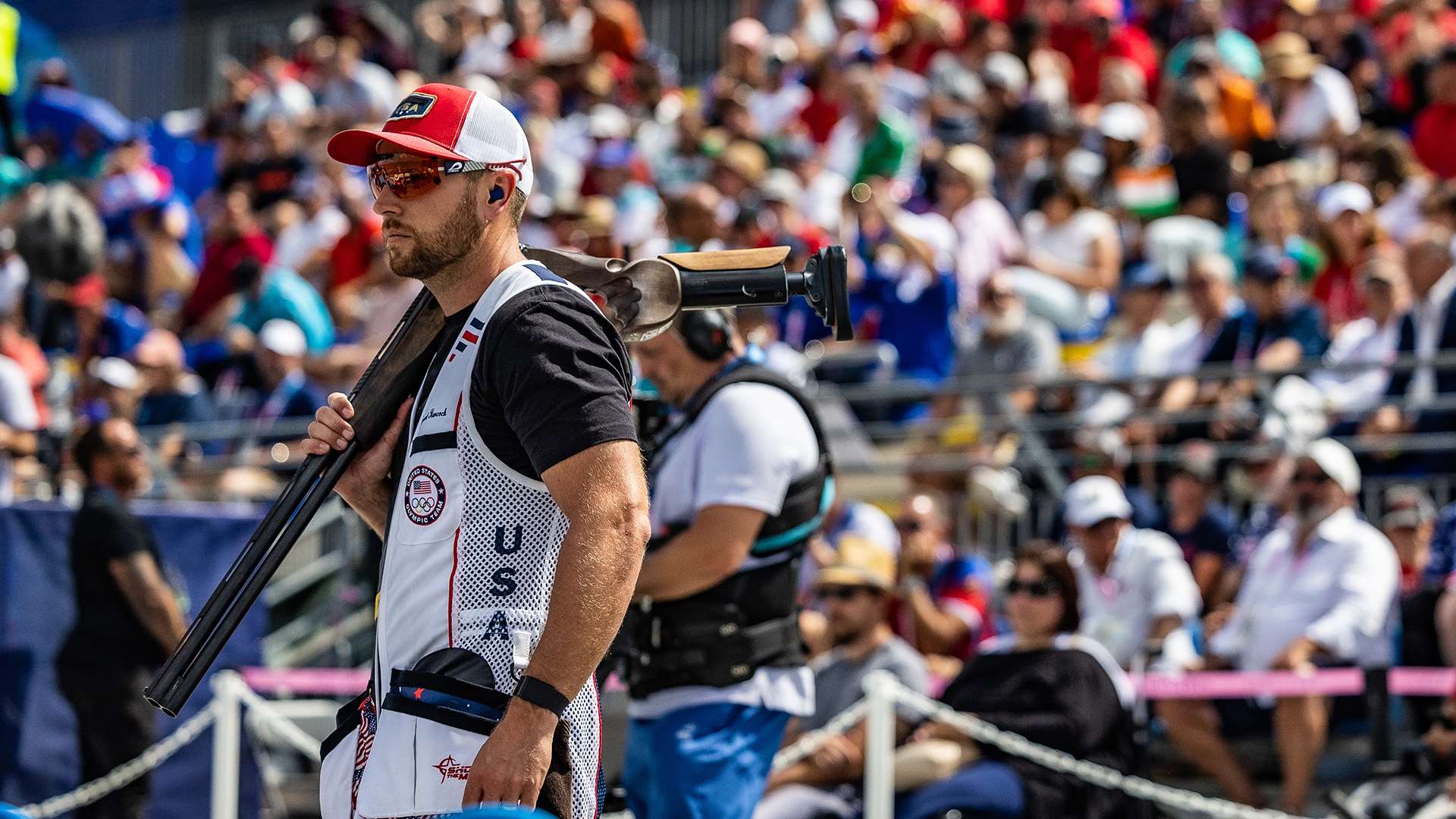 Vincent Hancock during men's skeet final at Paris 2024 Olympic Games