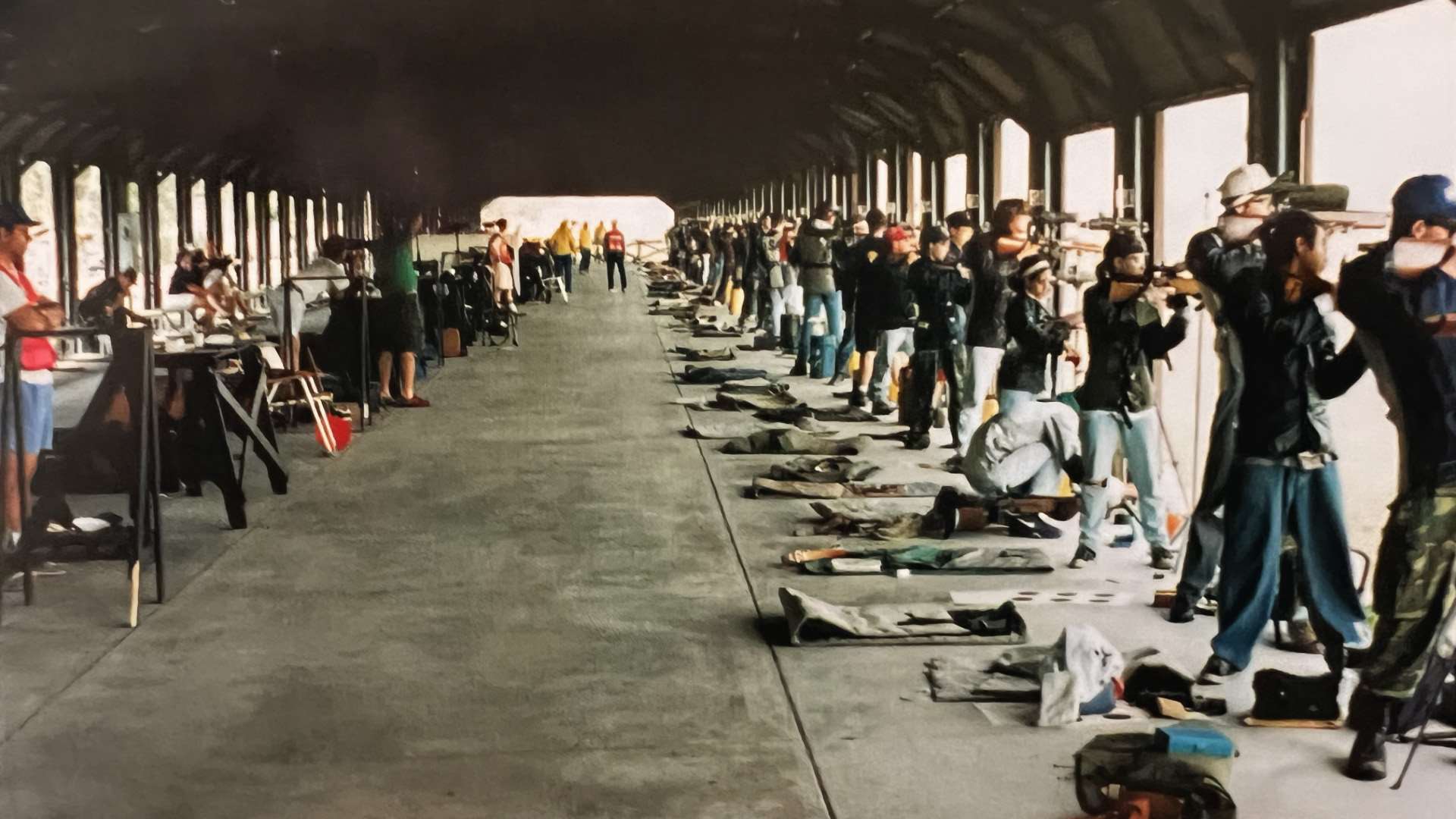 Junior smallbore camp at Camp Perry in 1995