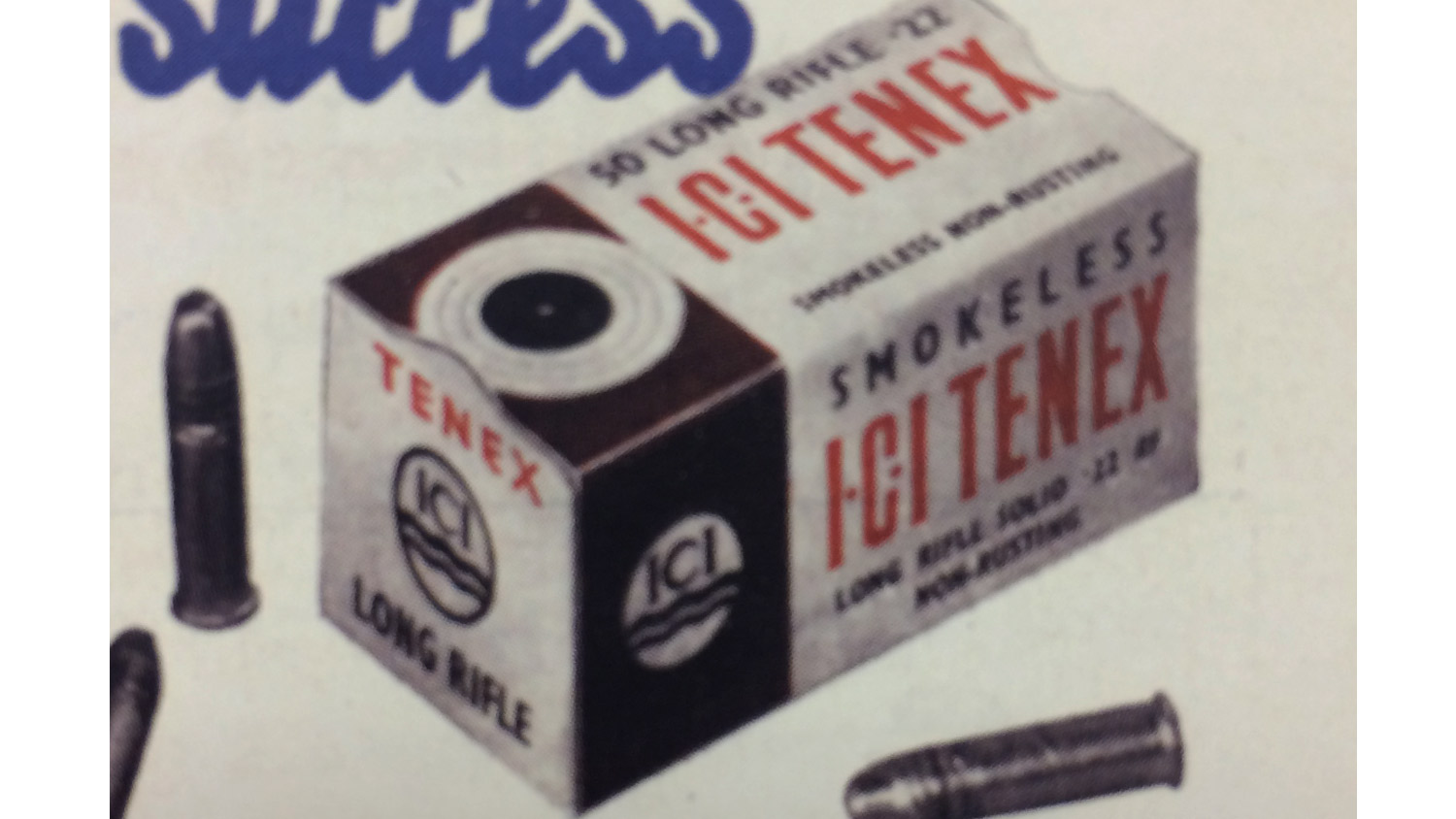 ICI Tenex Smokeless vintage box