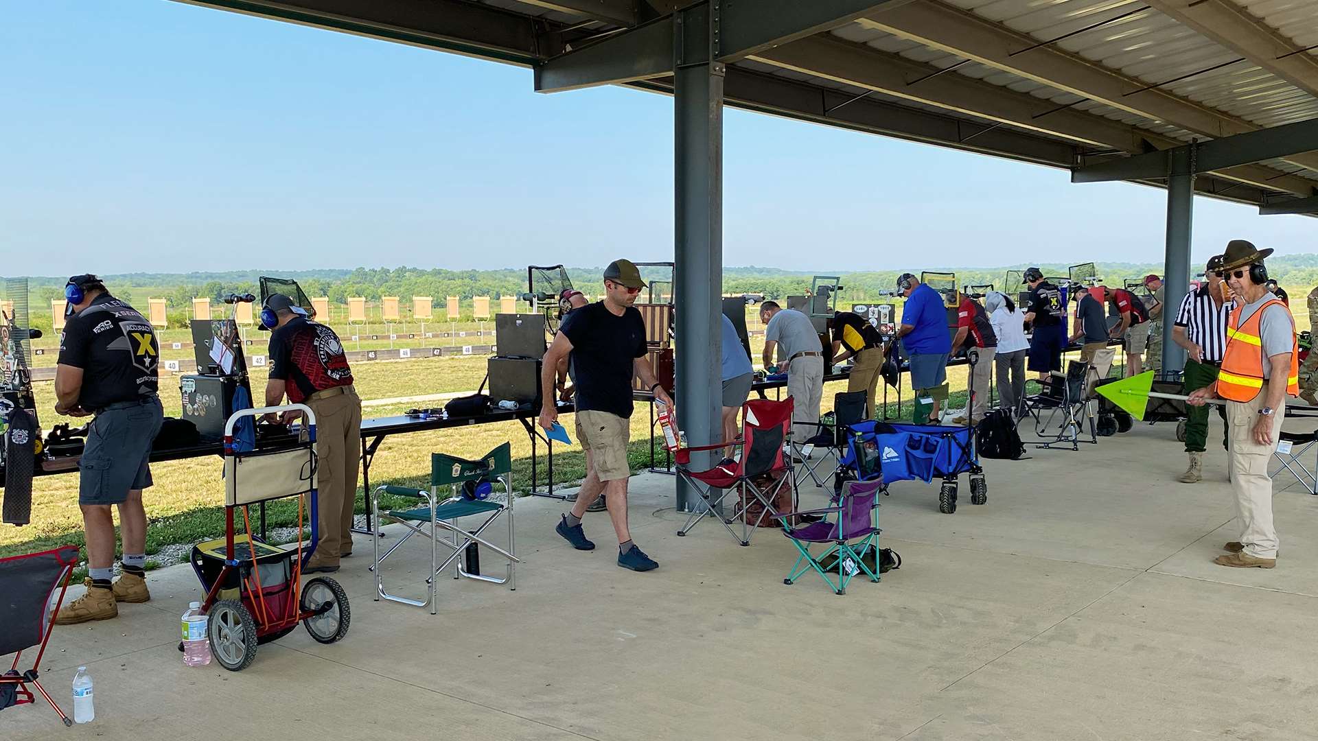 Camp Atterbury covered pistol range