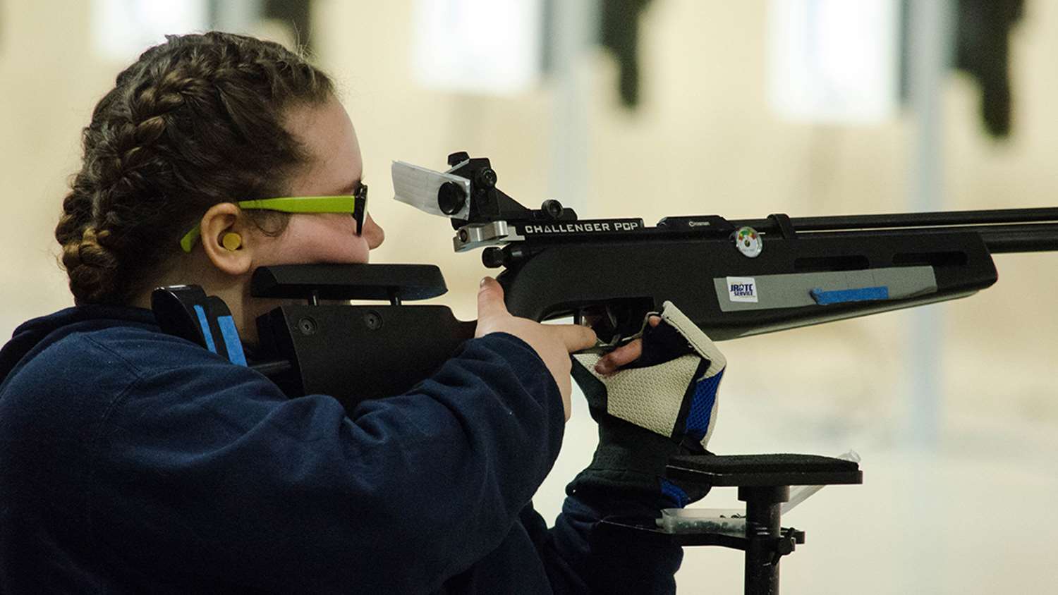 Jadelynn Kendall shooting sporter air gun