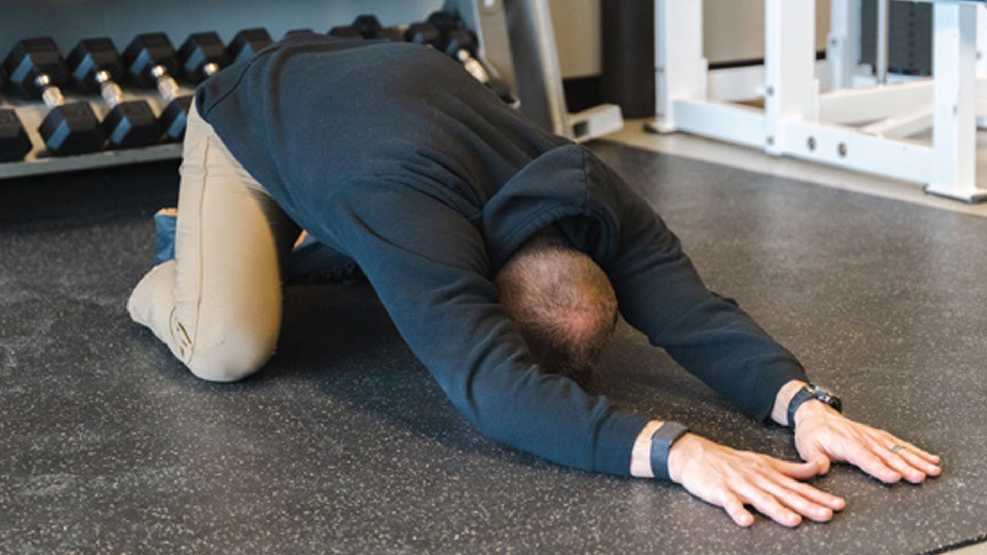 Child’s pose stretch