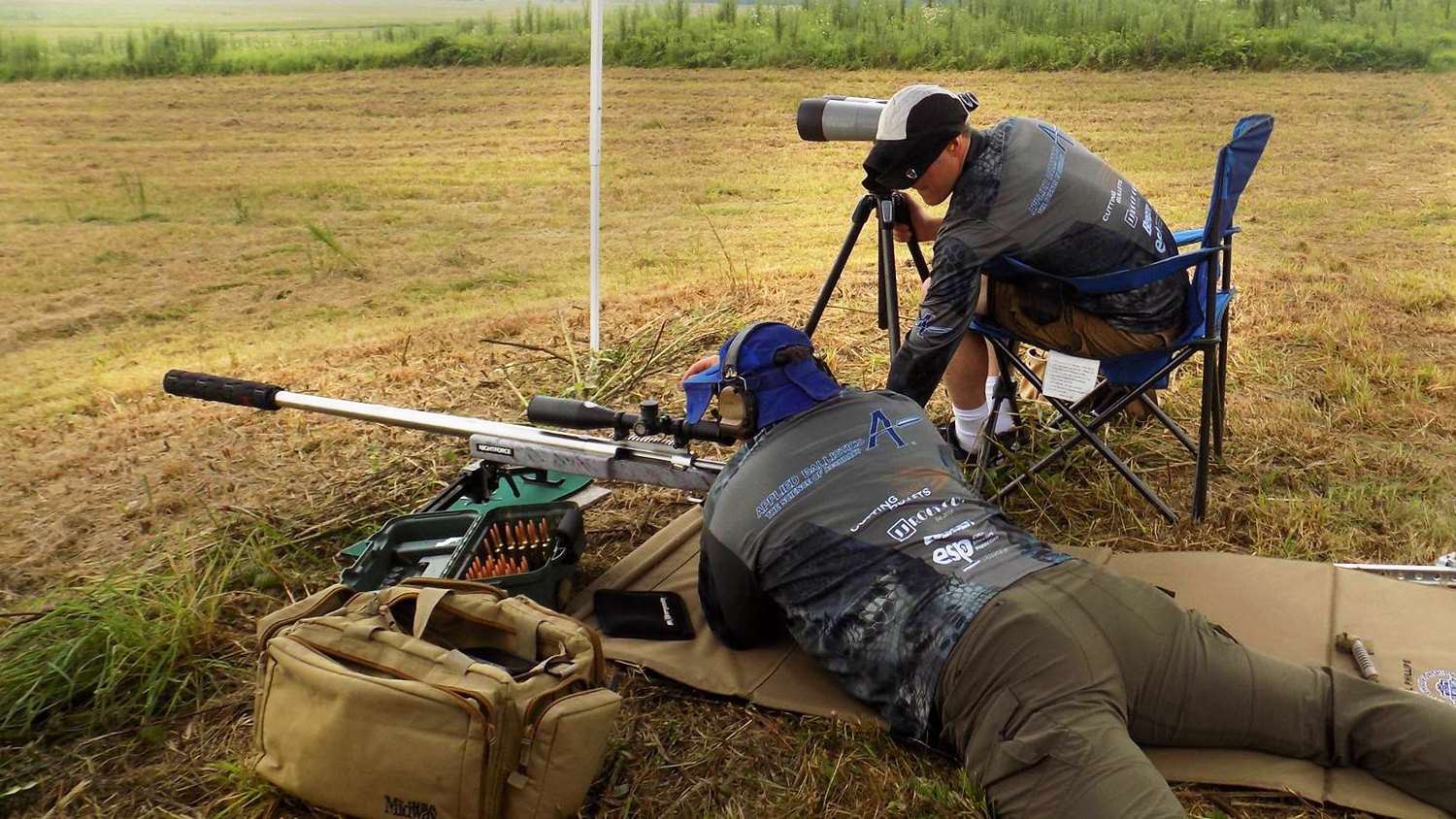 Paul Phillips and Bryan Litz at 2017 NRA ELR Match, Camp Atterbury, Indiana