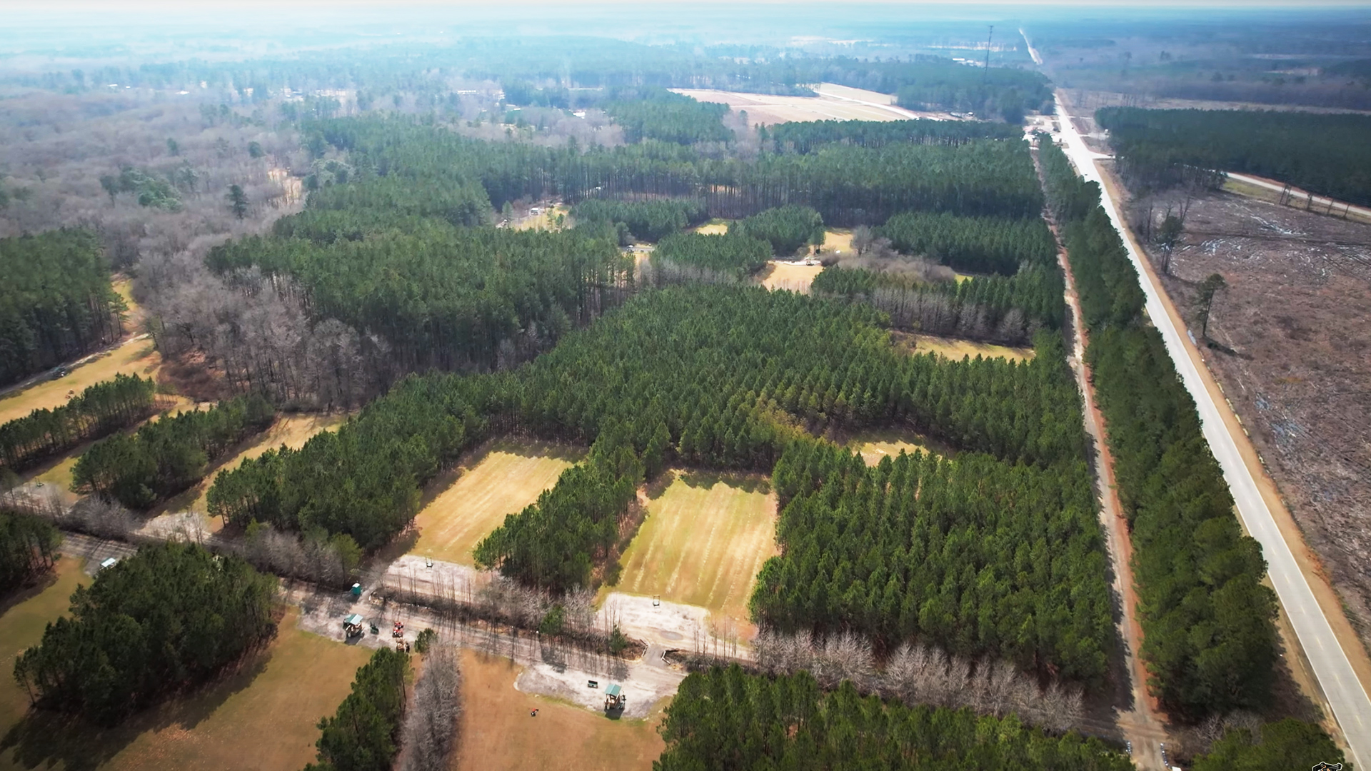 Back Woods Quail Club from the air