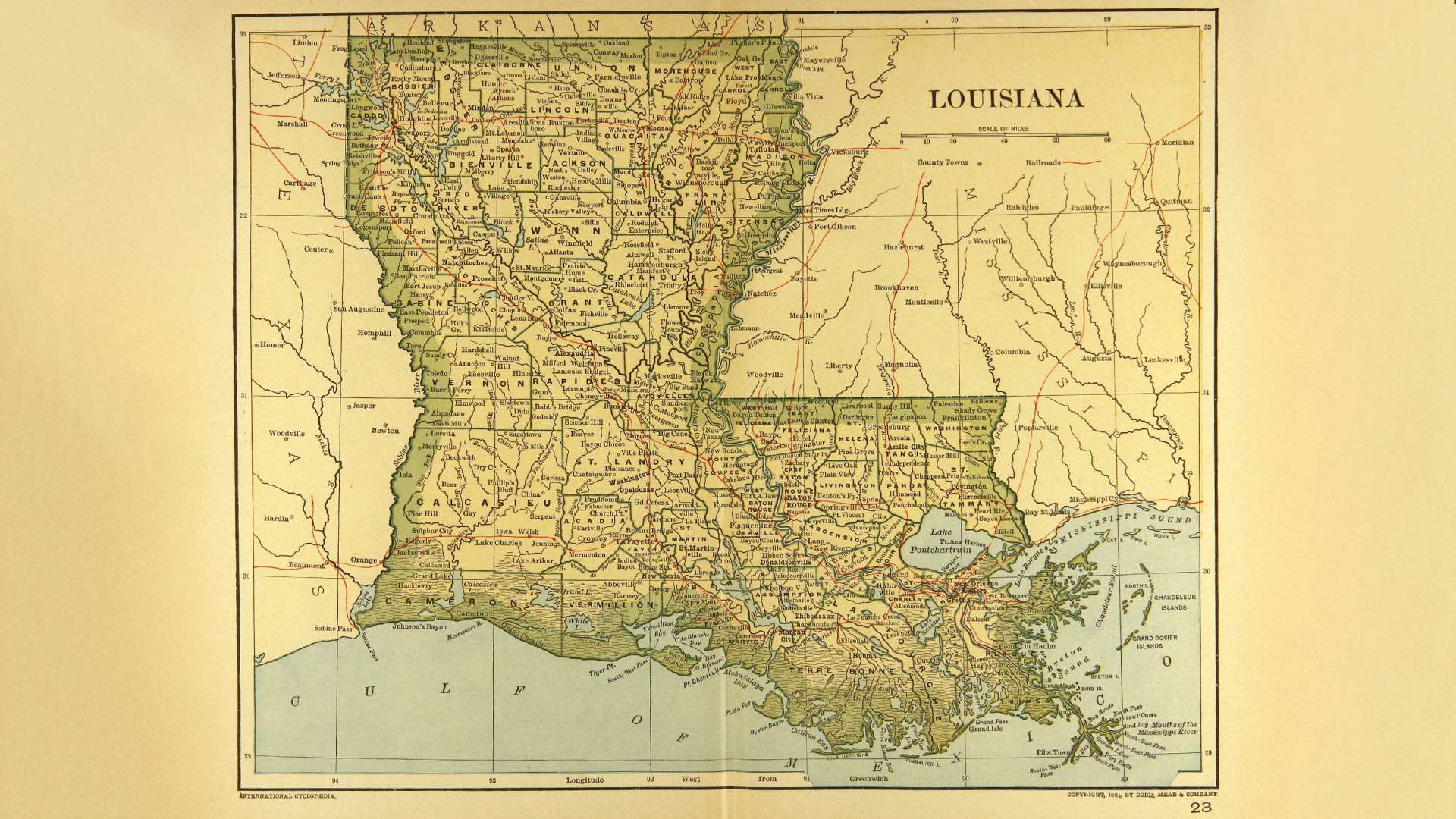 Louisiana map