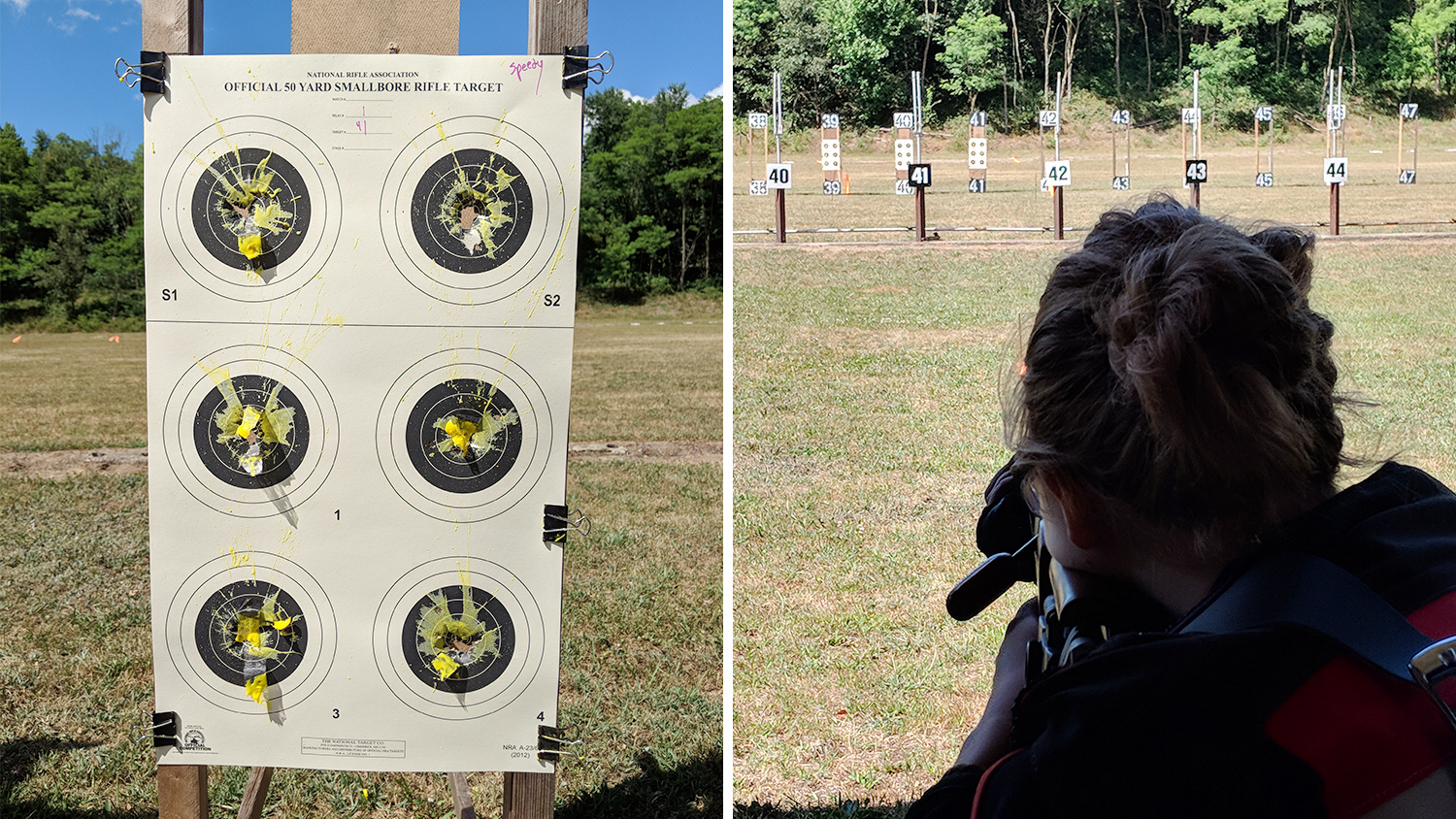 2018 NRA Junior Smallbore Camp | Paintball target