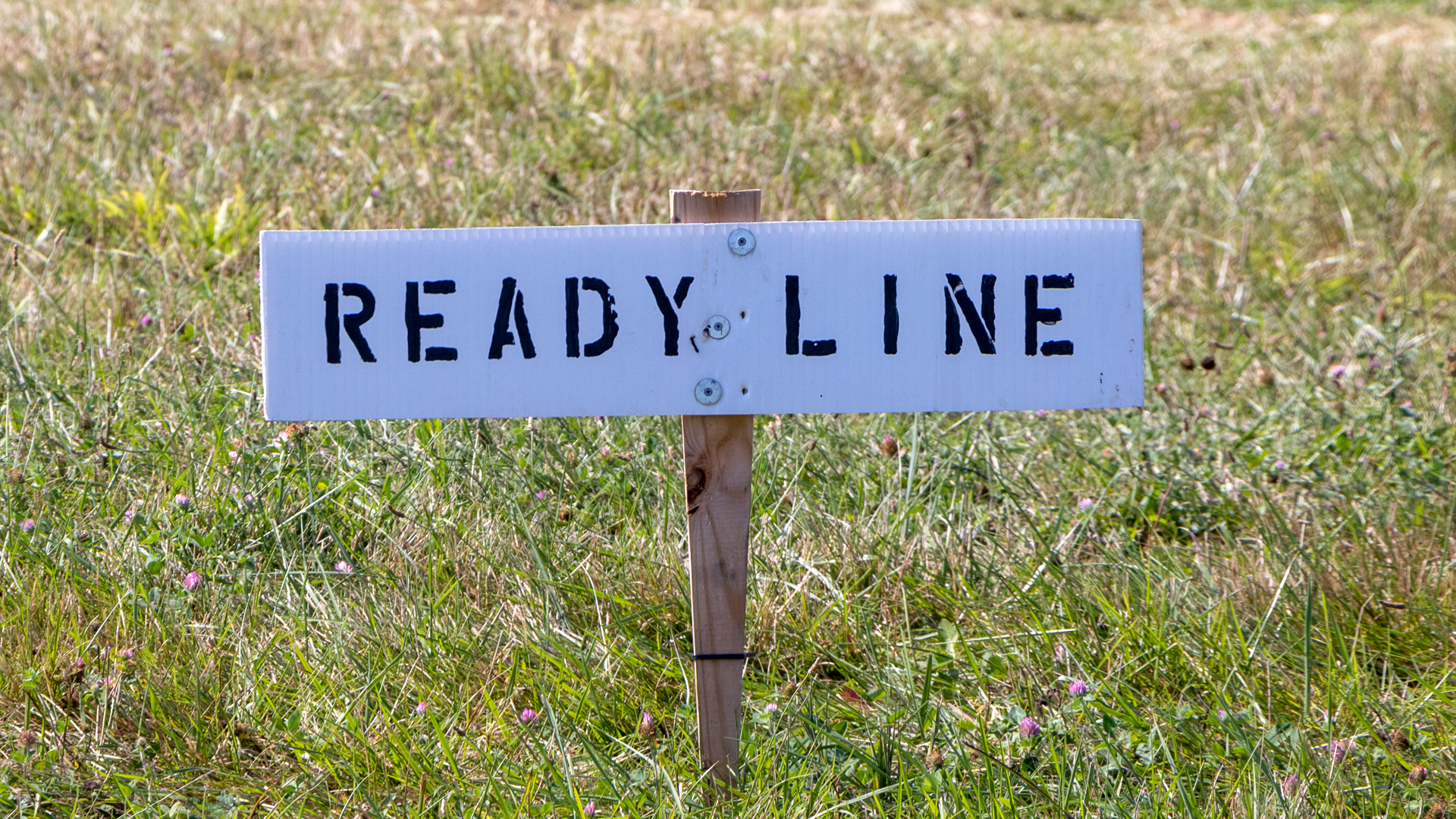 Camp Atterbury Ready Line sign