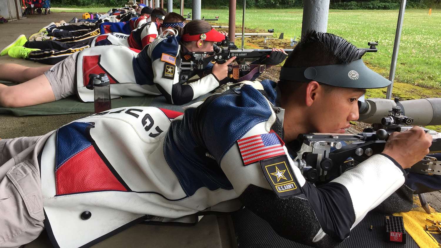 AMU Smallbore Rifle competitors at the 2017 NRA National Smallbore Rifle Championships