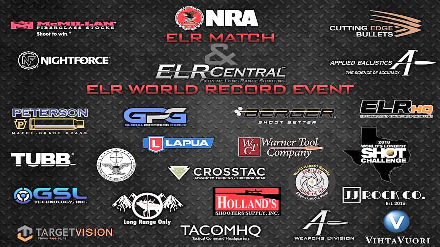 Sponsors | 2018 NRA Extreme Long Range National Championships