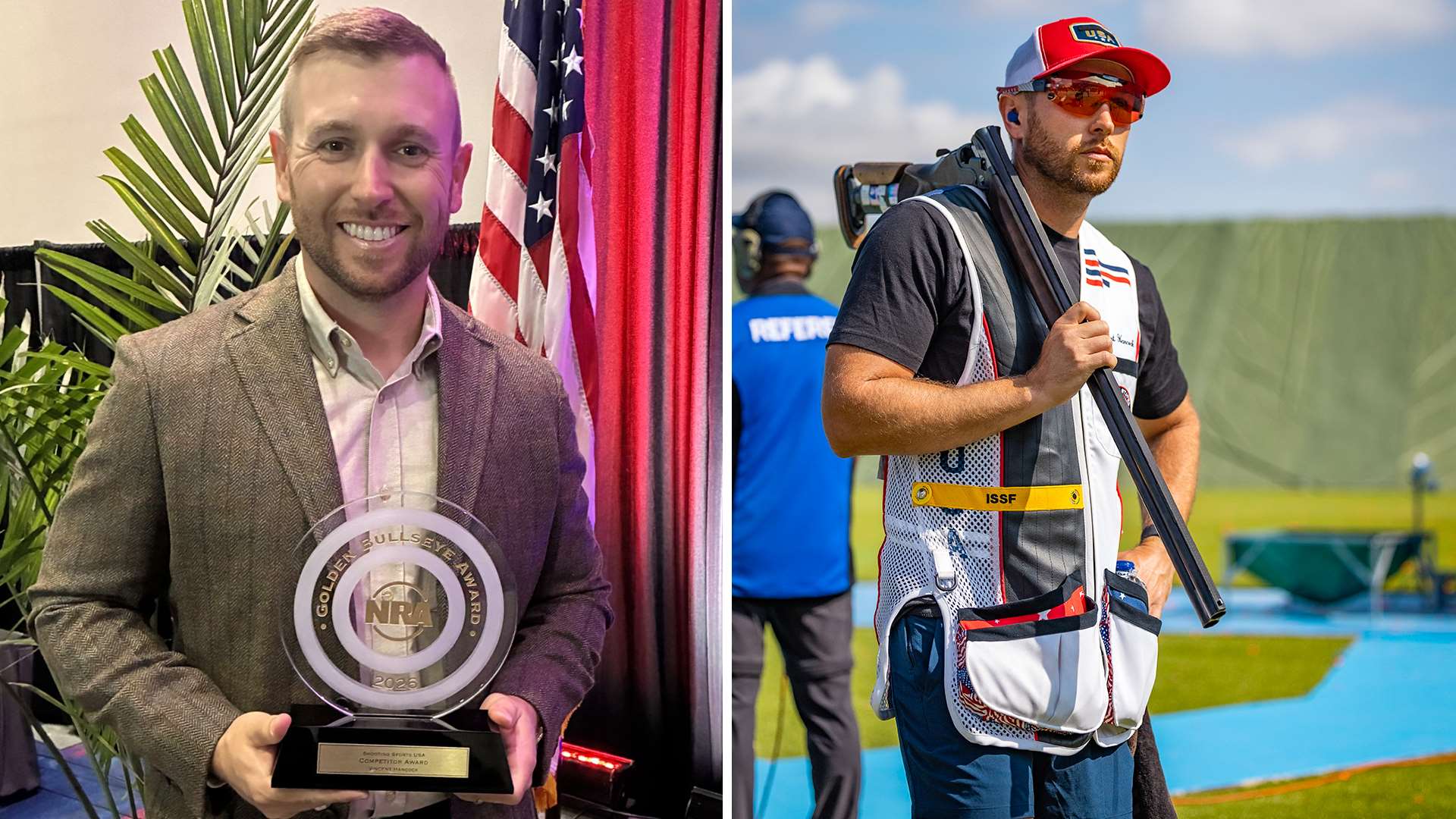 Vincent Hancock with 2026 NRA Golden Bullseye Competitor Award