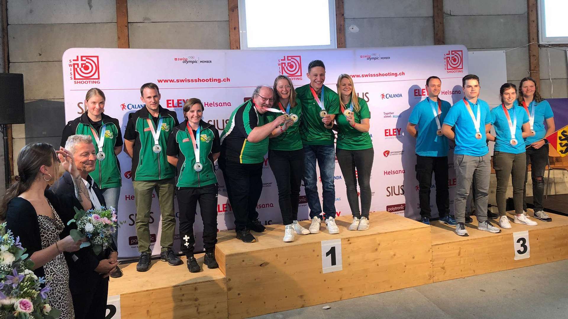 Team St. Gallen at 2021 rifle championship