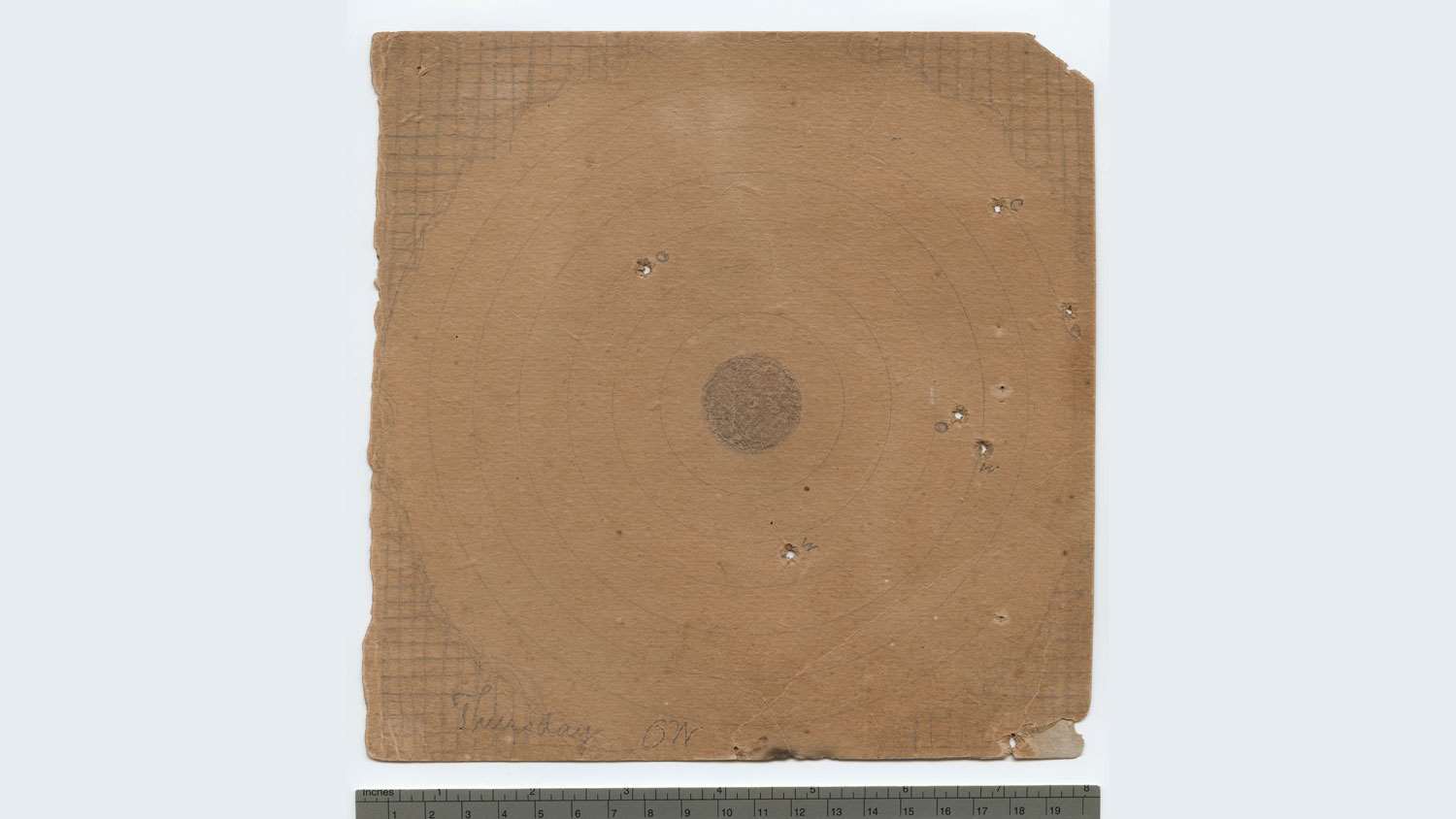 Orville Wright&#x27;s winning rifle target