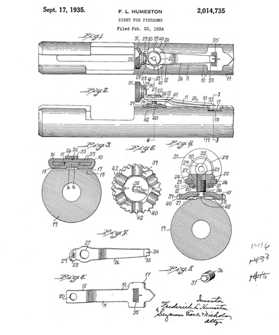 Humeston sight patent