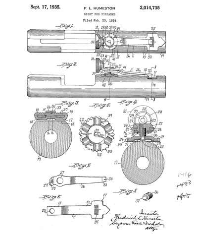 Humeston sight patent
