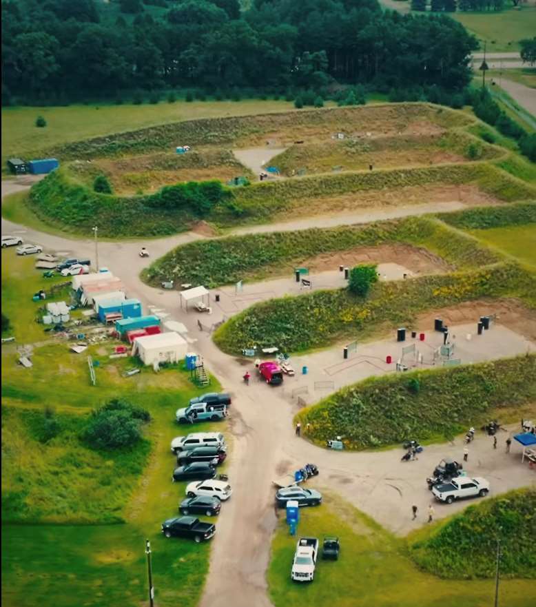Aerial image of the 2025 USPSA Multi-Gun Nationals