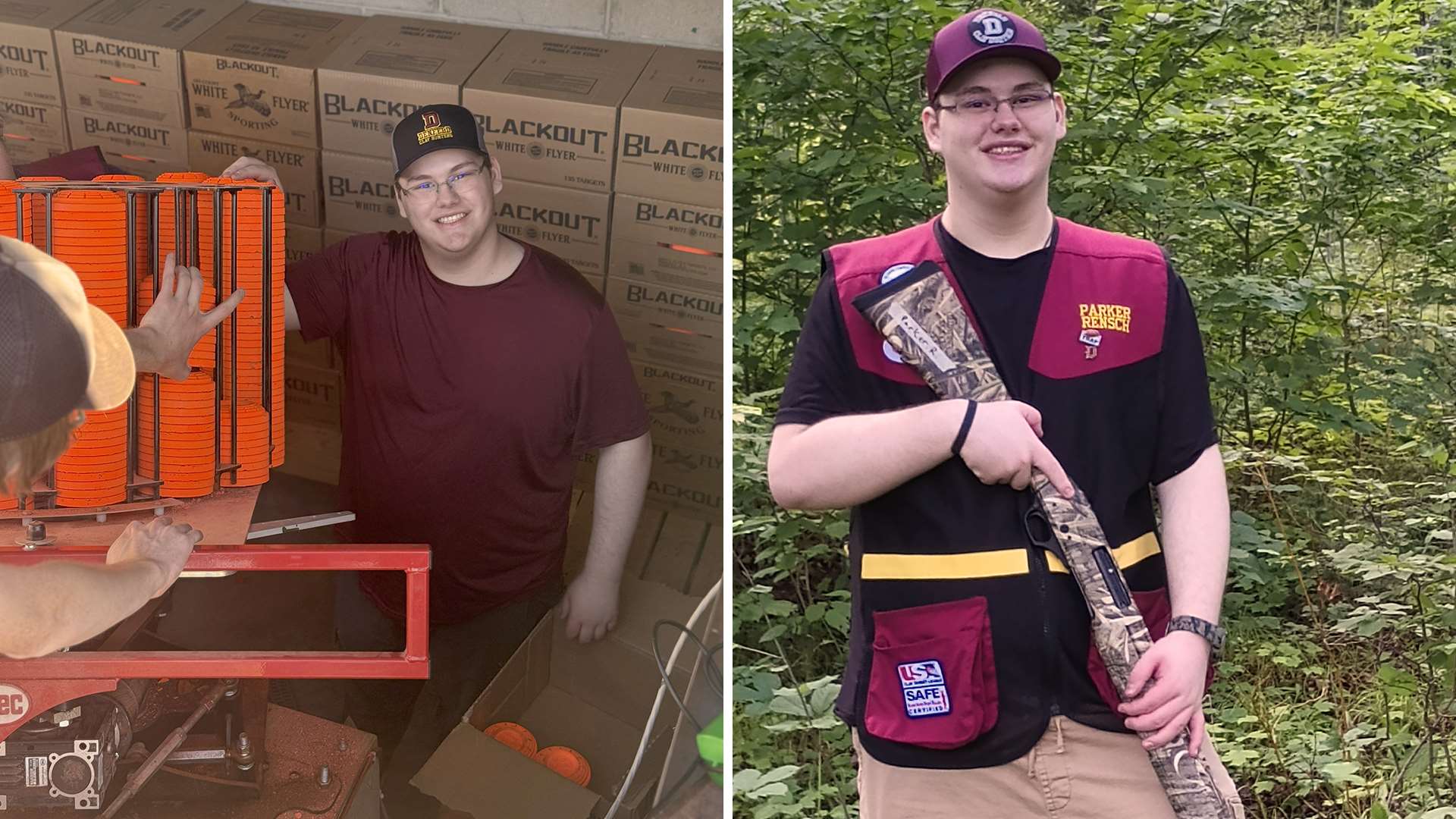 Parker Rensch with shotgun