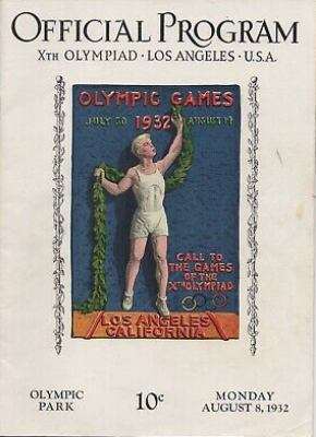 1932 Summer Olympics Program