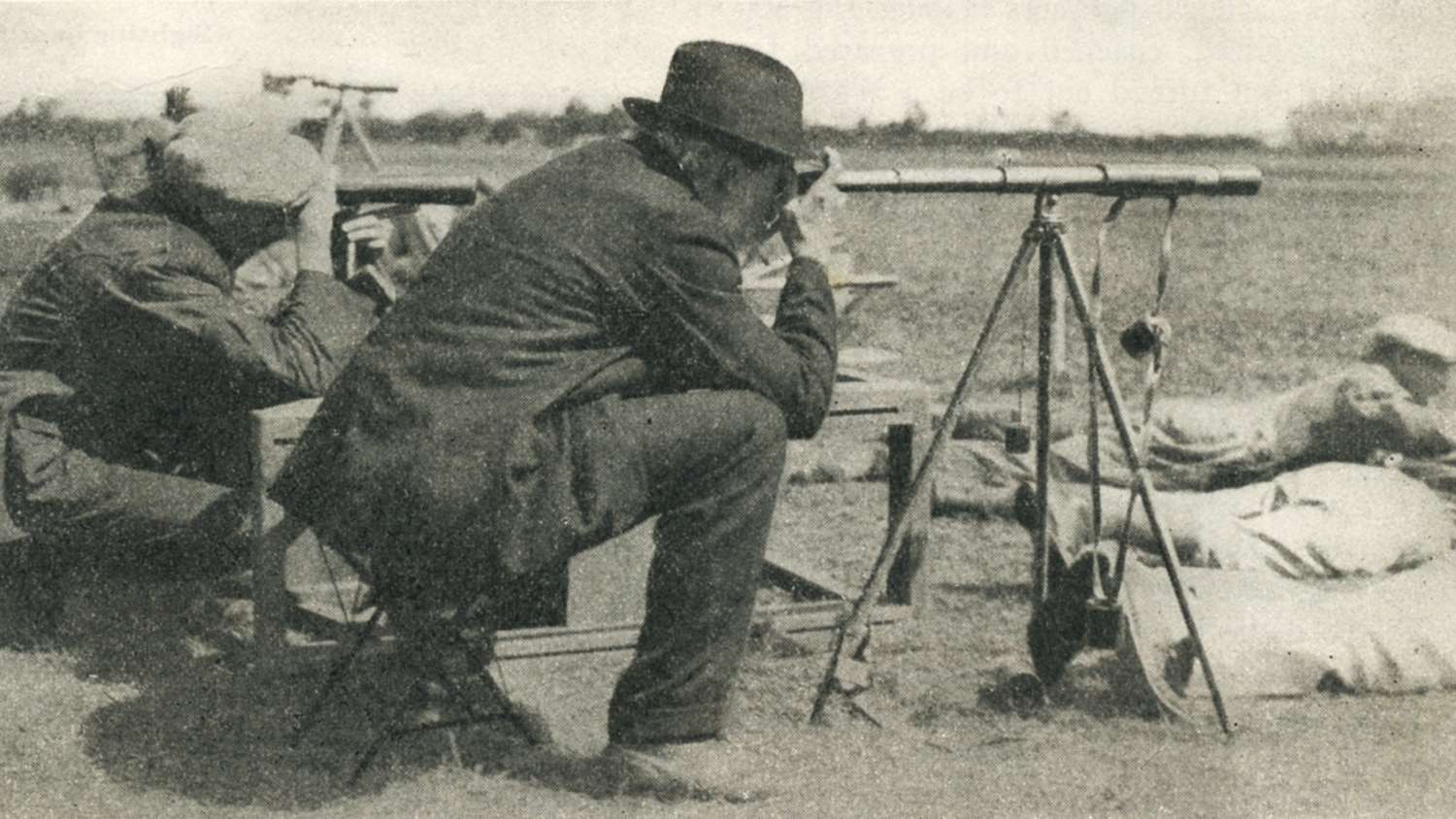 Harry Pope coaching in the 1926 Dewar Match at Sea Girt, New Jersey