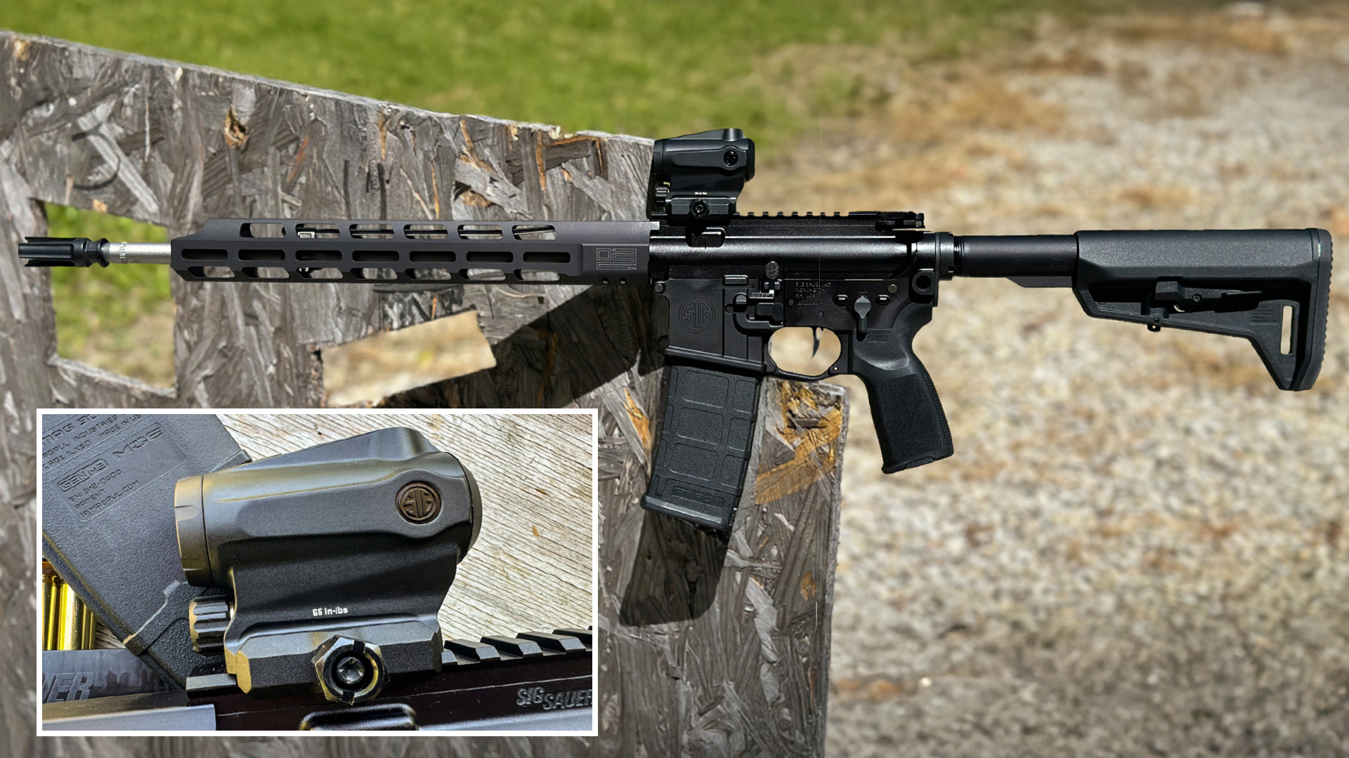 SIG SAUER ROMEO5 TREAD ドットサイトM400 TREAD用 SIG SAUER ROMEO5 1x20mm TREAD 2 MOA Red Dot Sight - SOR52010