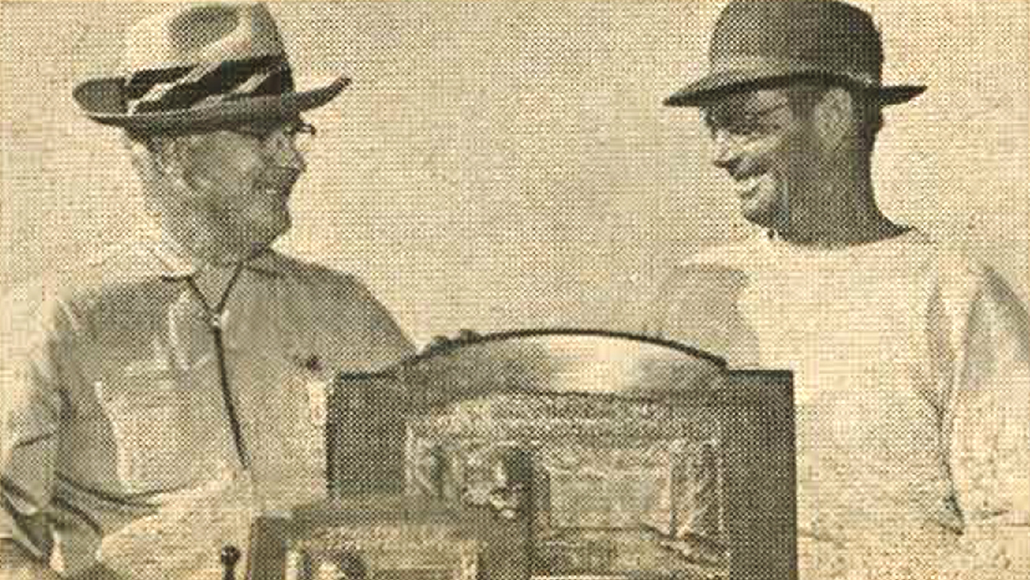 NRA President George R. Whittington presenting Critchfield Trophy to Robert K.