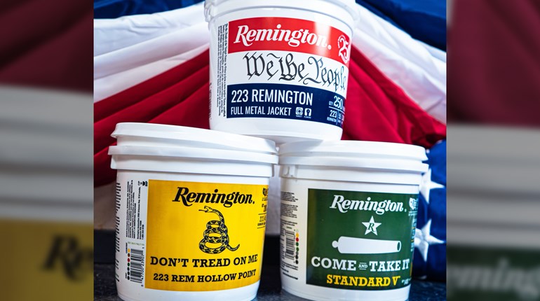 Remington Don’t Tread on Me, Come and Take It Bulk Buckets Now Shipping | An NRA Shooting Sports Journal