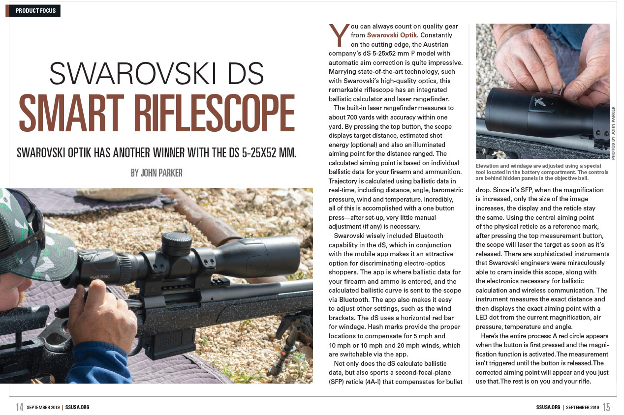 Swarovski Optik dS Smart Riflescope | Shooting Sports USA