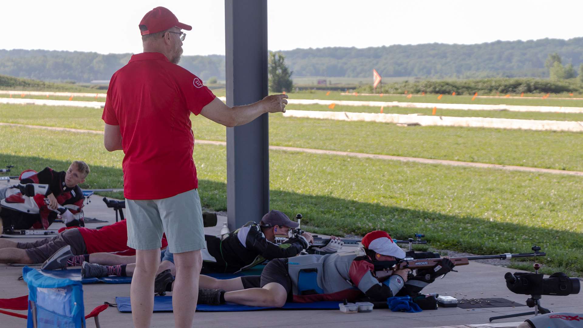 Rifle Coach Jon Leech at Camp Atterbury