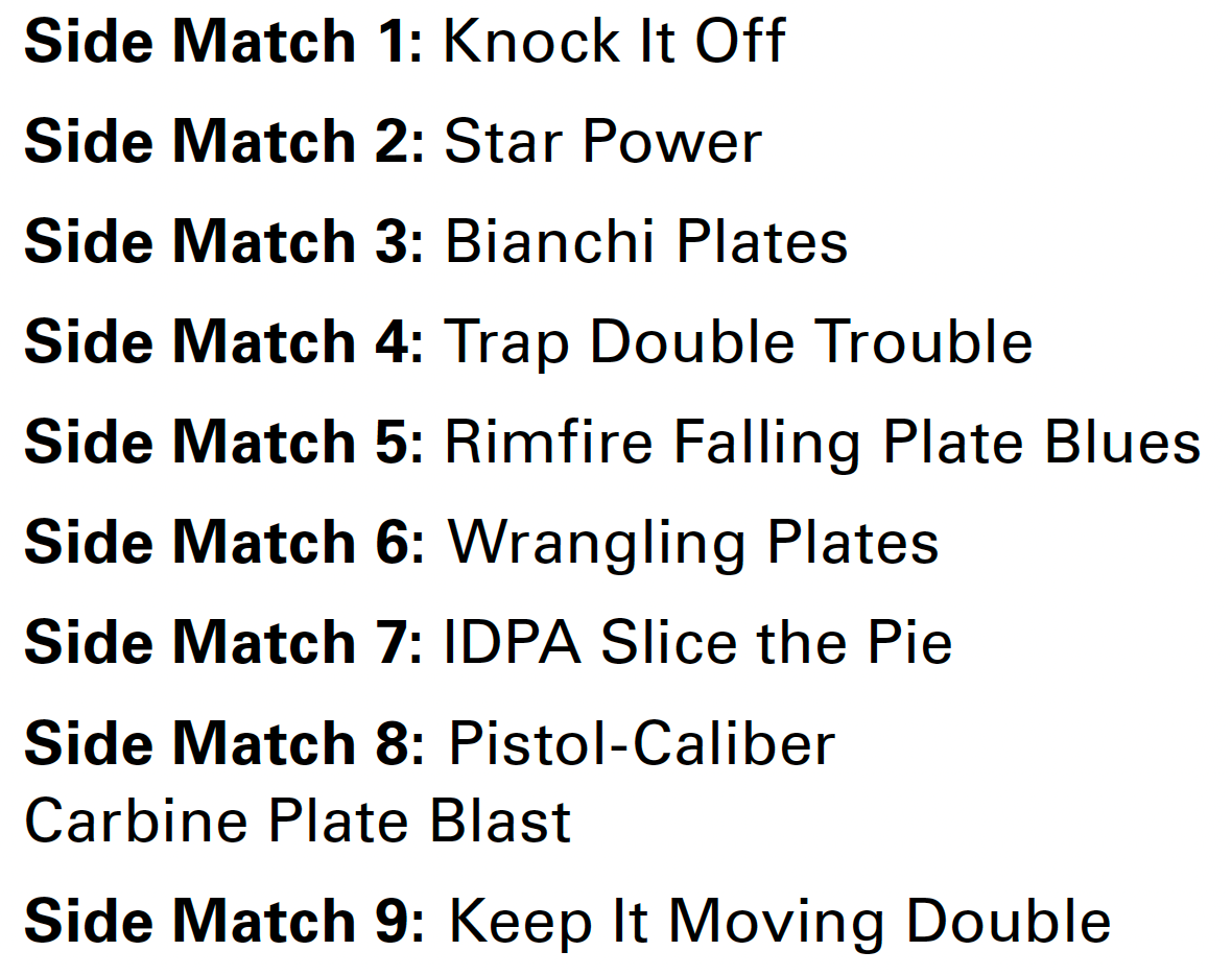 2024 NRA WORLD SHOOTING CHAMPIONSHIP SIDE MATCHES