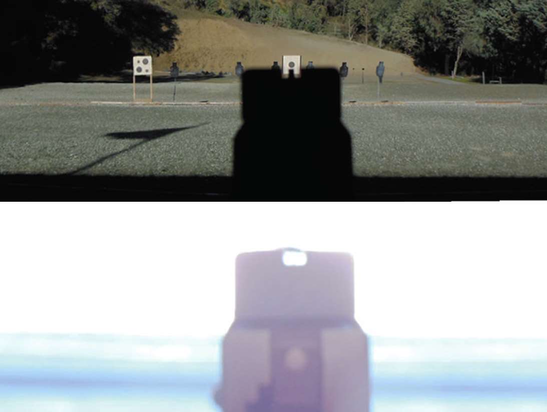 Troxler Effect and pistol sight picture