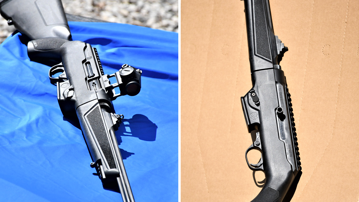 Both sides of the Ruger PC9 9mm carbine