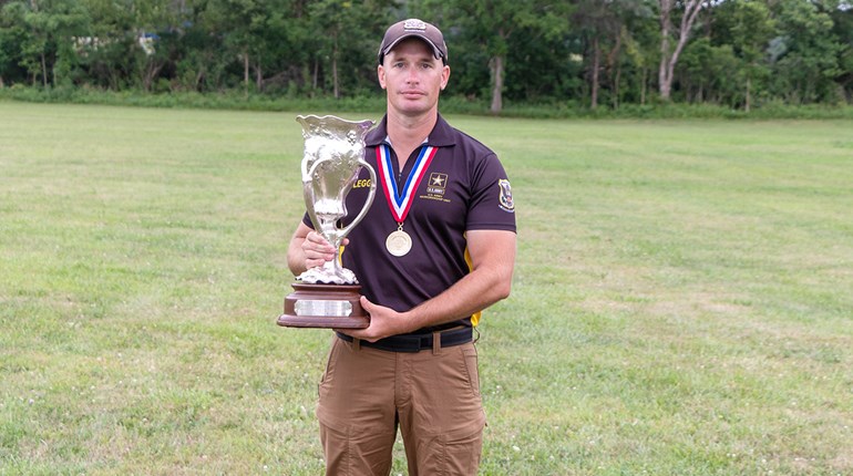 AMU Shooter SSG Carl Clegg Wins 2022 NRA National Pistol Championship