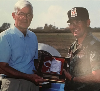 Arthur Jackson and Boyd Goldsby at Camp Perry, 1991
