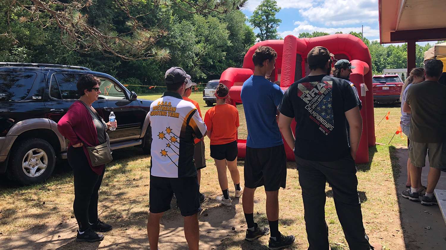 Shooters at the 2018 Daisy Outdoor Red Ryder BB Gun Side Match, Bristol, Indiana