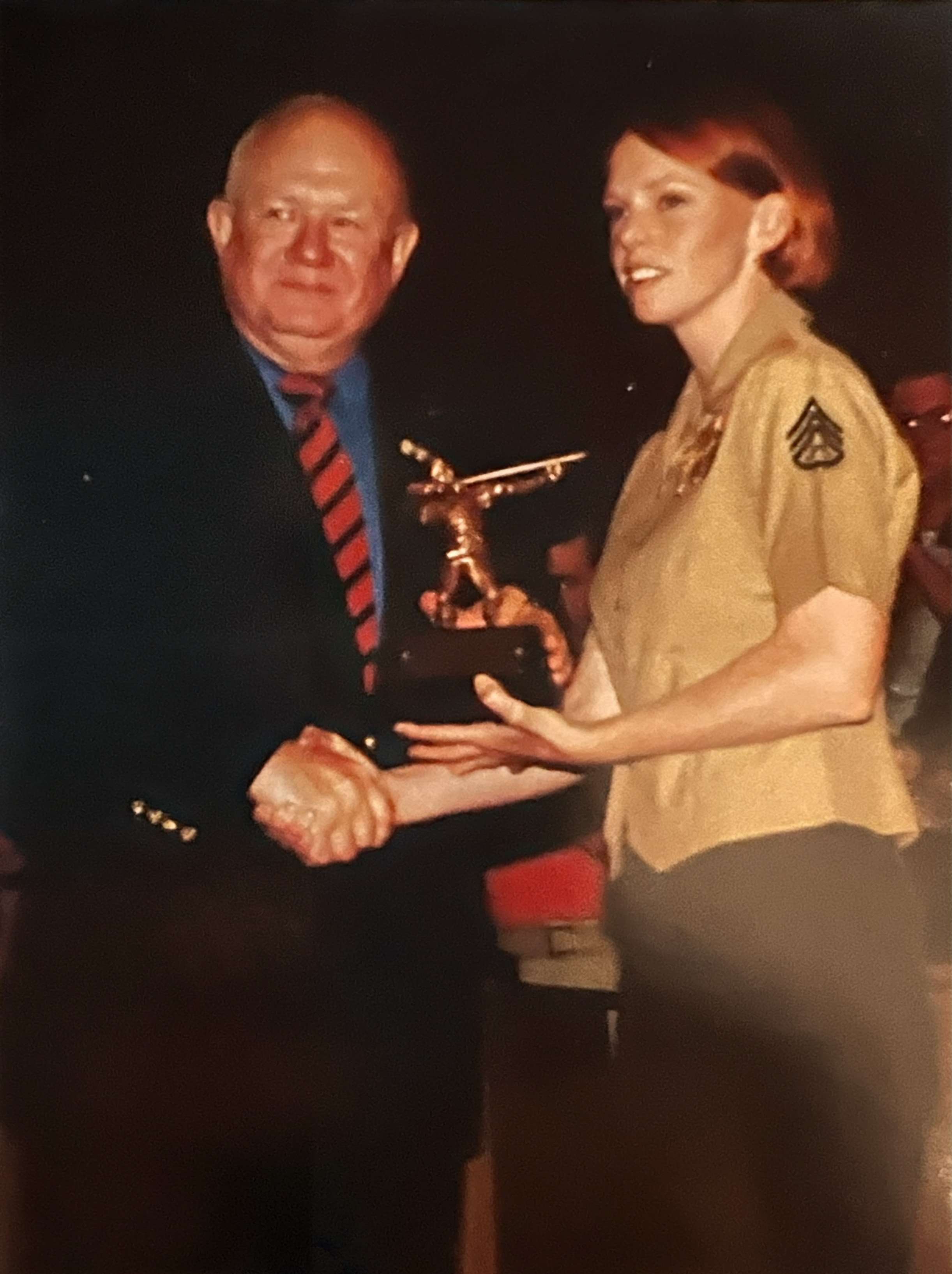 Edward J. Land and Julia Watson at 1999 National Matches