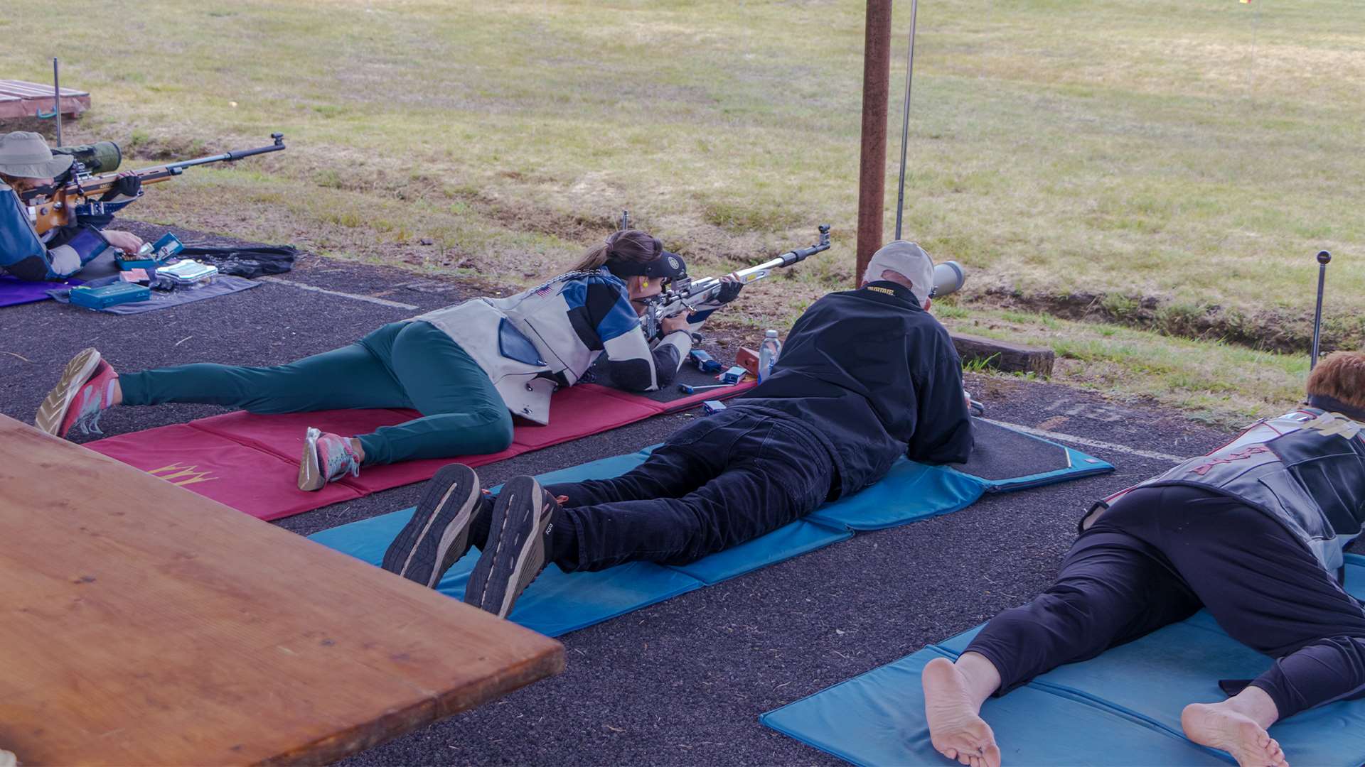 Sarah Beard on firing line at Bisley