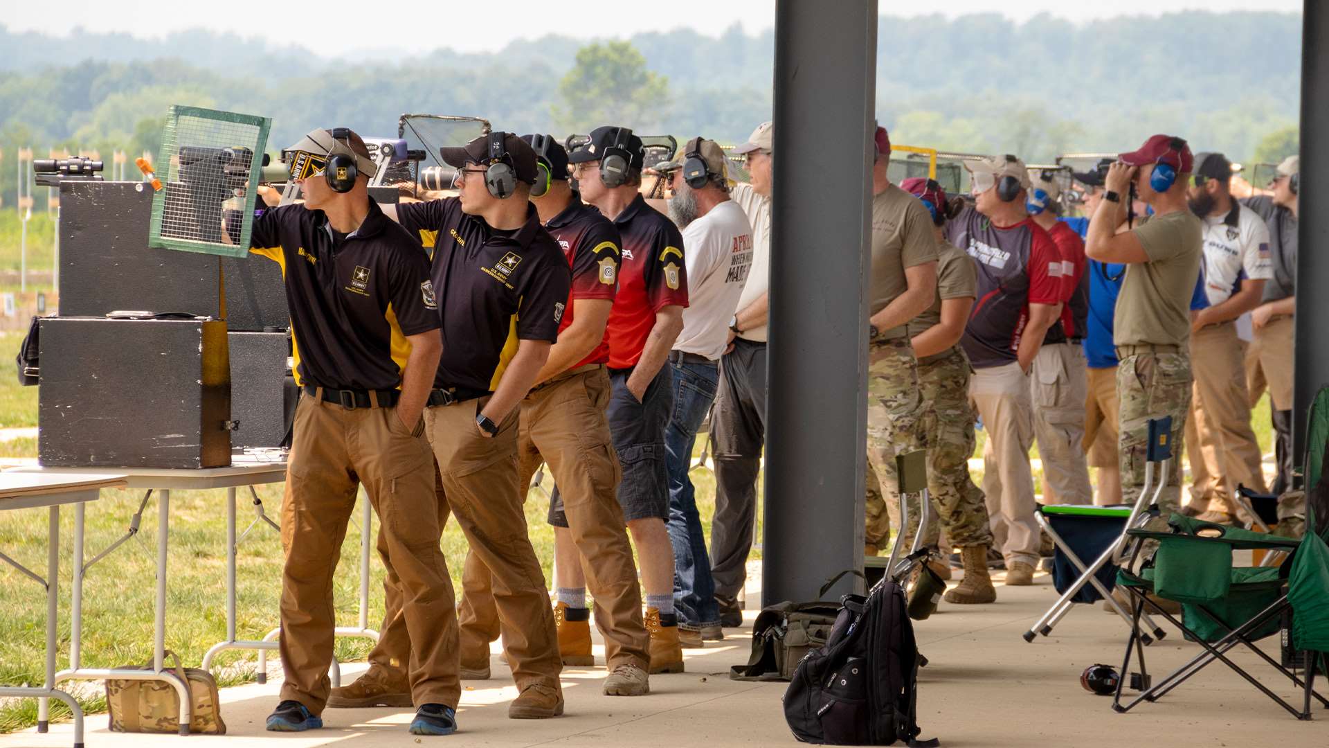 Camp Atterbury team pistol matches