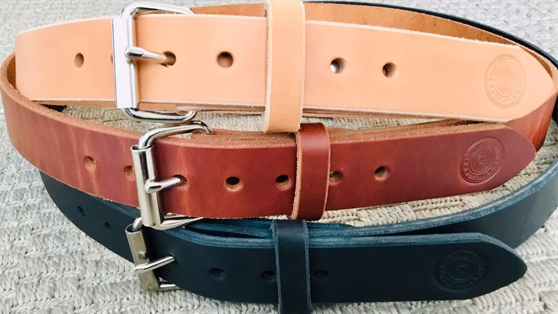 Eric Hollis leather belt