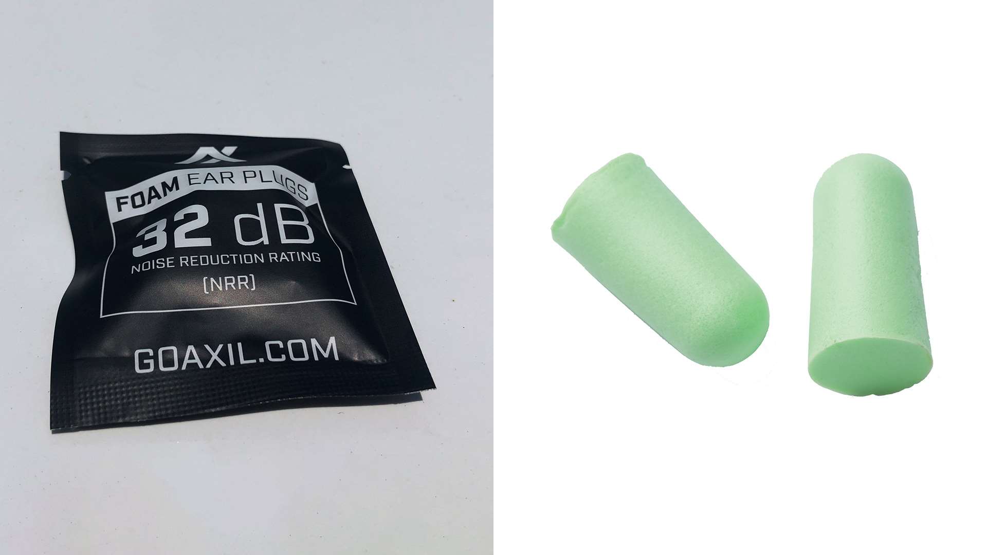 Axil foam earplugs