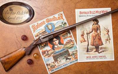 Annie Oakley’s Parker Brothers double-barreled shotgun