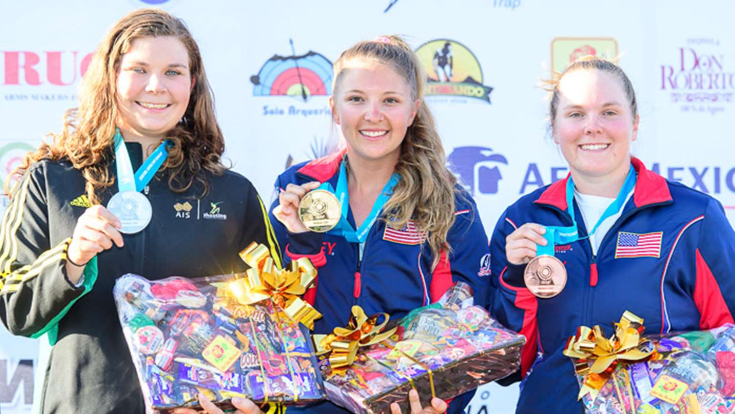 2018 ISSF World Cup Guadalajara Women&#x27;s Trap Winners