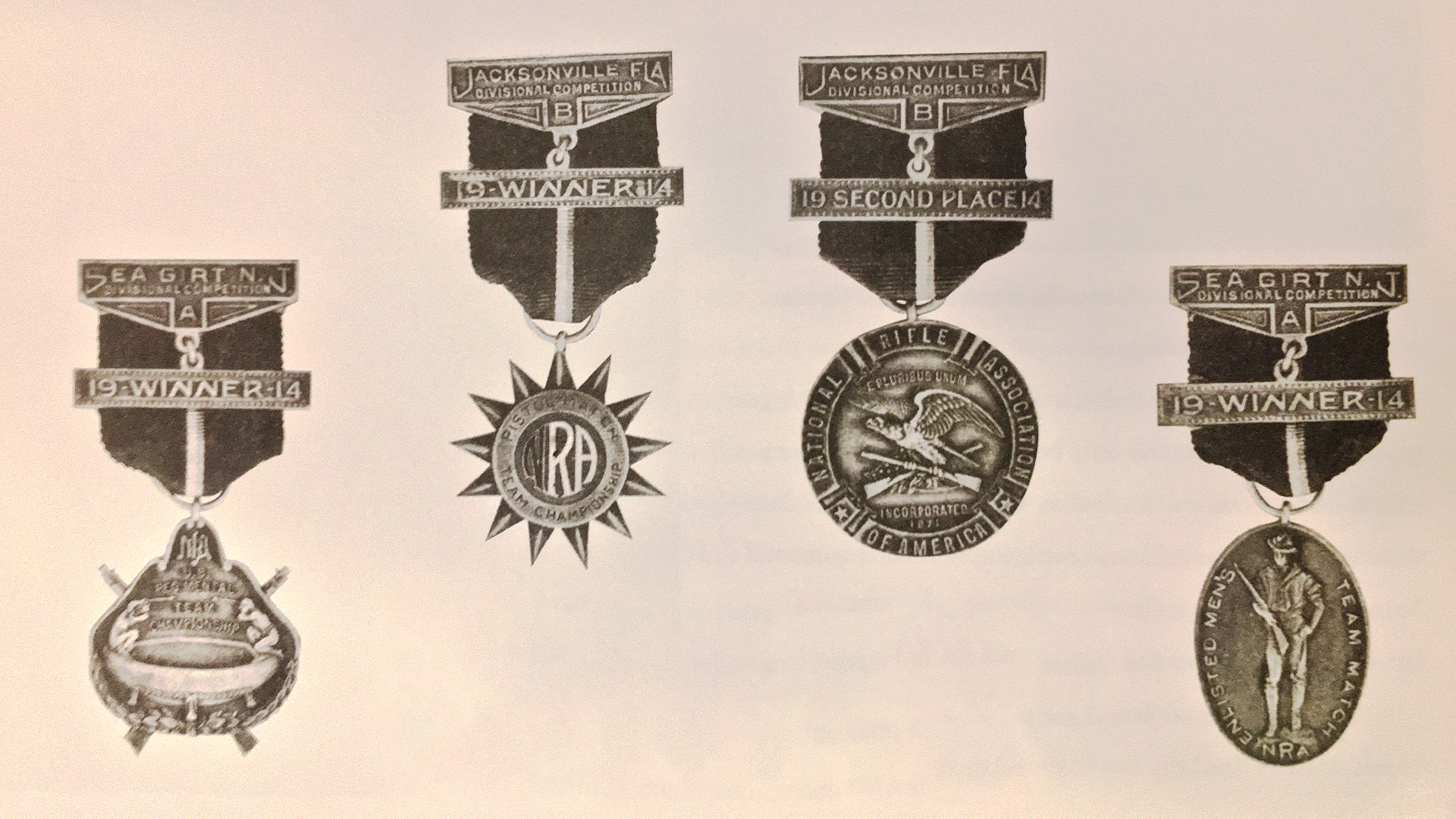 1914 NRA National Divisional Matches Medals