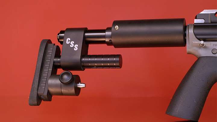 Match rifle adjustable stock