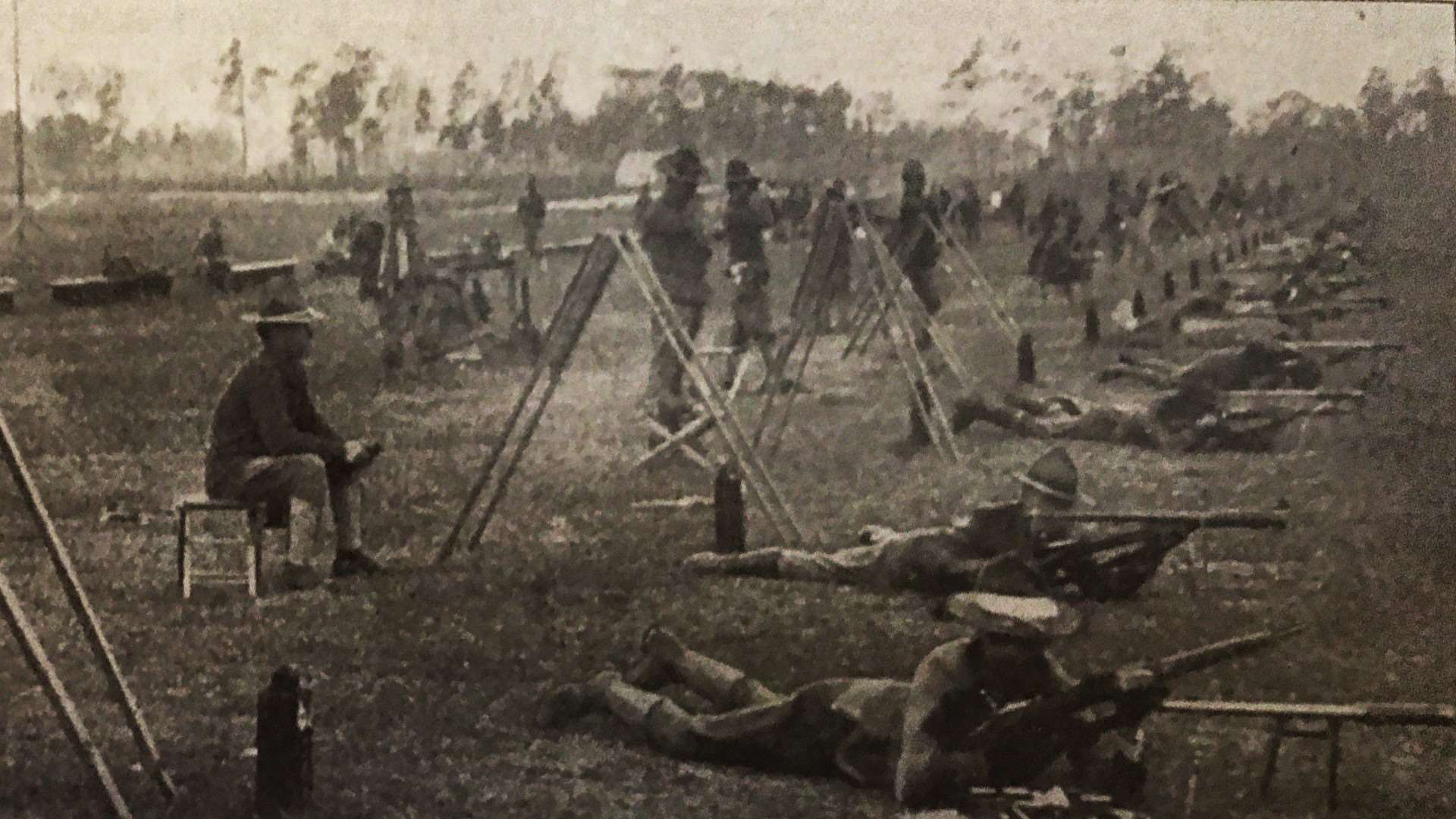 1915 Florida rifle firing line