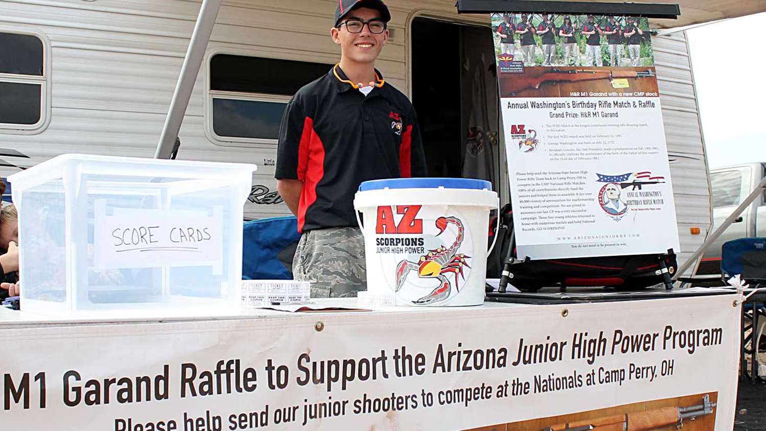 Arizona Scorpions M1 raffle at 2018 WBD Match