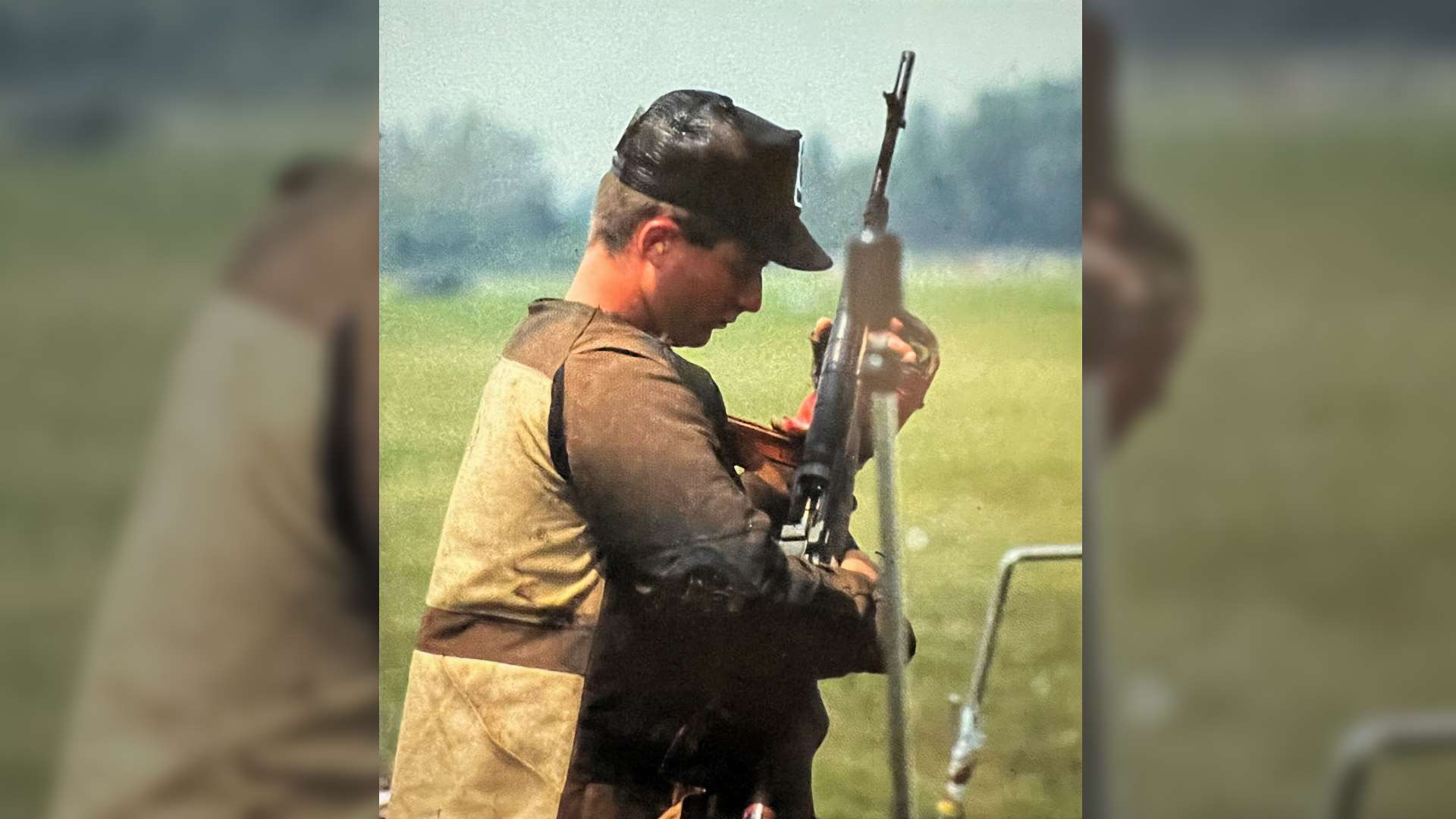 AMU rifle shooter Grant Singley at the 1992 NRA National High Power Rifle Championship at Camp Perry, Ohio