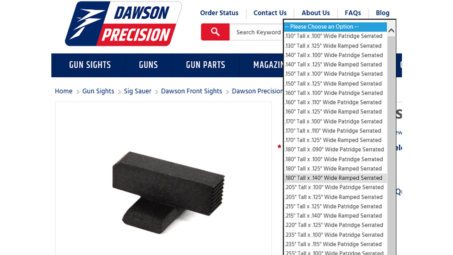 Dawson Precision | P-Model Front Post